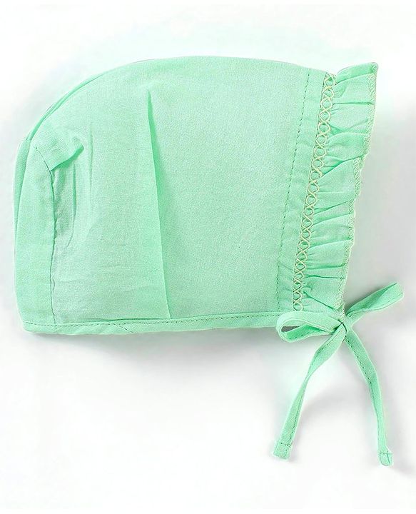 Babyhug 100% Cotton Solid Bonnet Bonnet Caps Pack of 5  - Multicolour