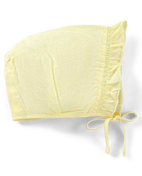 Babyhug 100% Cotton Solid Bonnet Bonnet Caps Pack of 5  - Multicolour
