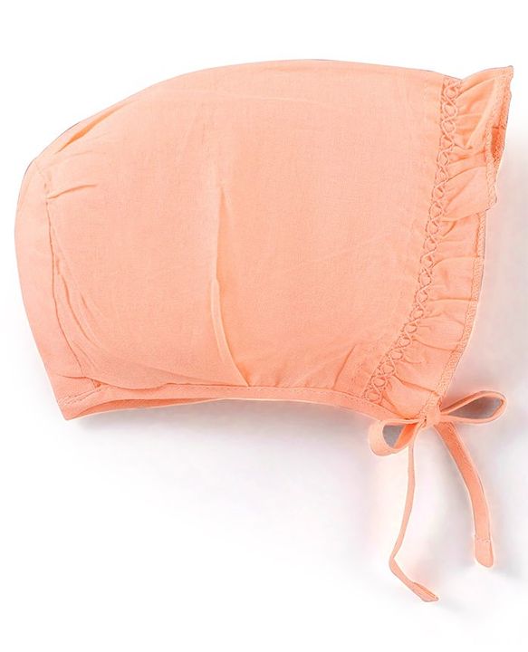 Babyhug 100% Cotton Solid Bonnet Bonnet Caps Pack of 5  - Multicolour