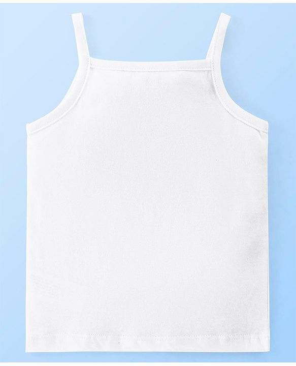 Babyhug 100%  Organic Cotton Knit Sleeveless   Slips Solid Colour  Pack of 3 - White