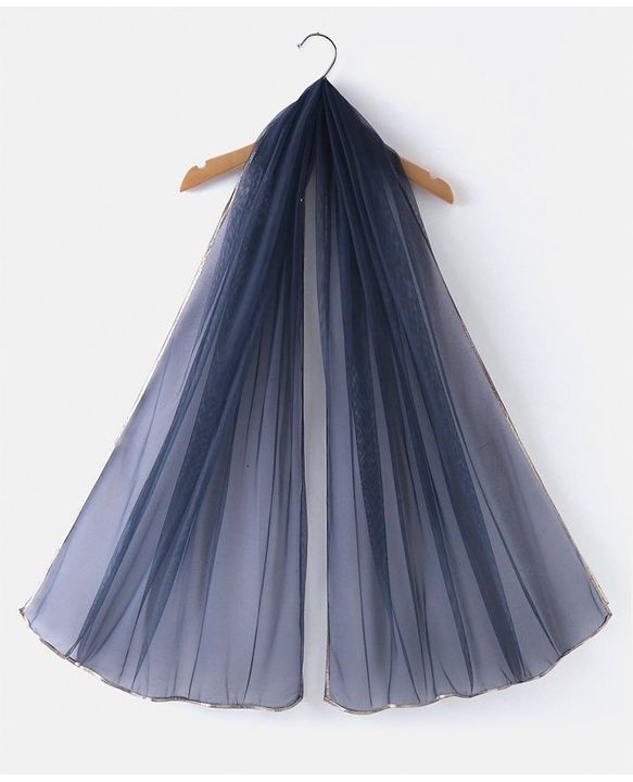 Babyhug Cotton Woven Half Sleeves Kurti Sharara & Dupatta Set Floral Print - White & Navy Blue