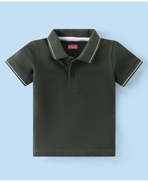 Babyhug Tshirt and Bottomwear Boy Half sleeves Front-Buttons