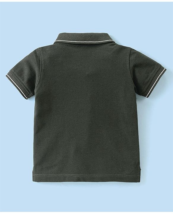 Babyhug Tshirt and Bottomwear Boy Half sleeves Front-Buttons