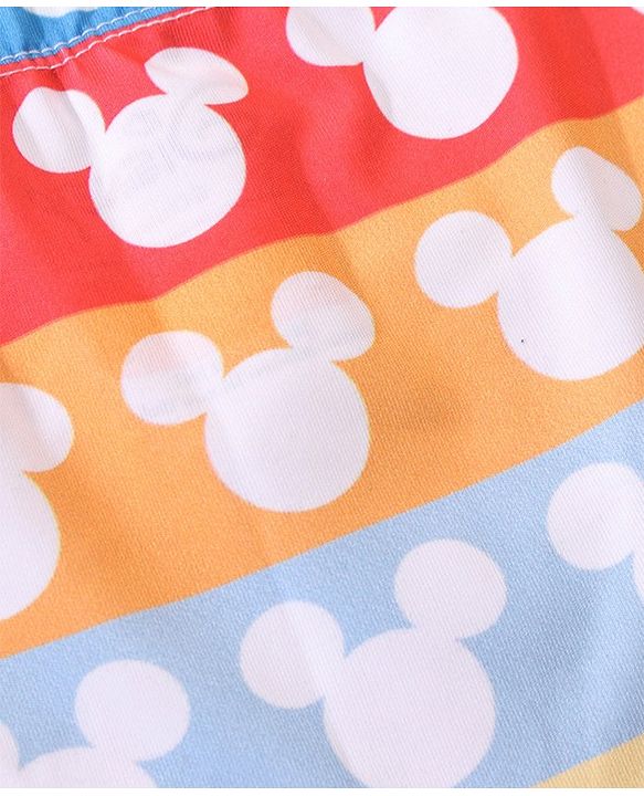 Babyhug Disney  Swimming Trunk with Mickey Mouse Print - Multicolour