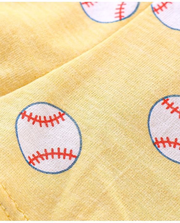Babyhug 100% Cotton Trunk with Stripes & Baseball Print Pack Of 3 - Multicolor