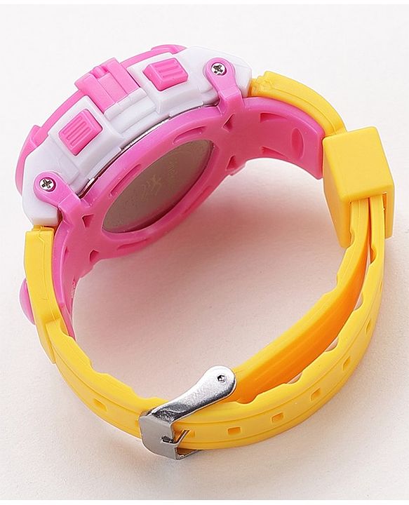 Pine Kids Free Size Digital Watch - Yellow
