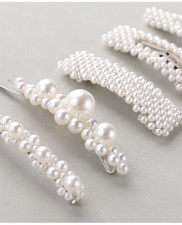 Pine Kids Hair Pins And Clips Pack of 5 - White