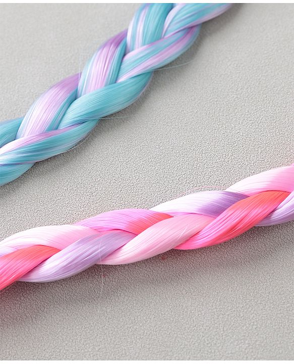 Pine Kids Hair Extensions  With Bow Applique - Muliticolor