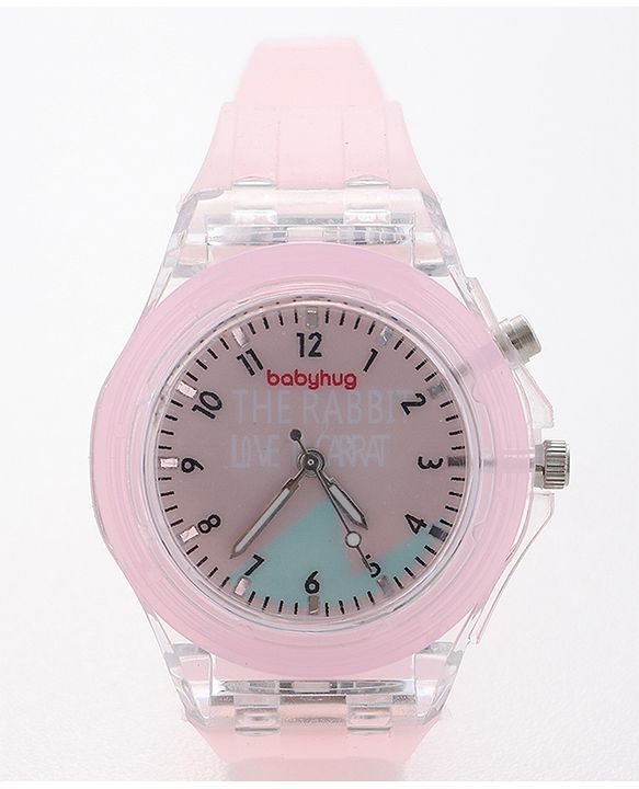 Babyhug Free Size Analog Quartz Watch - Pink
