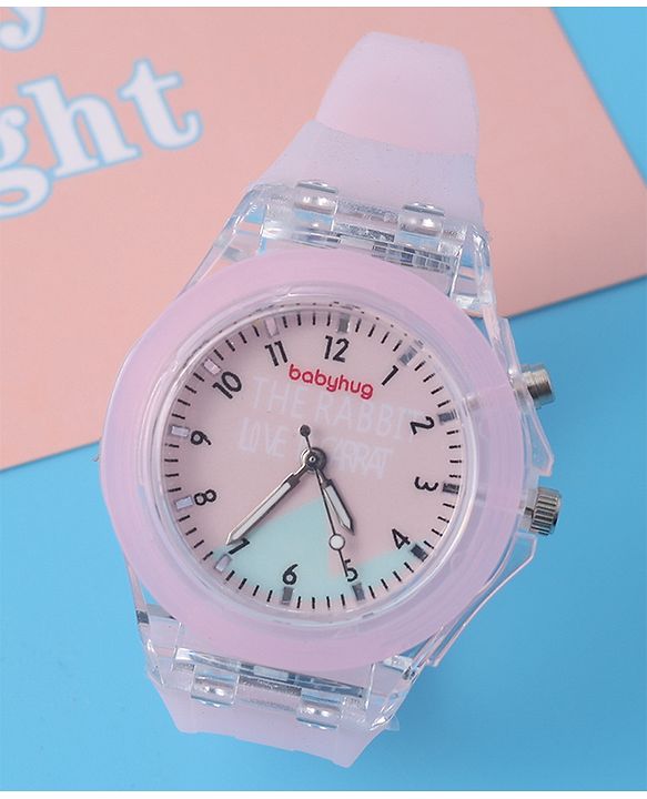 Babyhug Free Size Analog Quartz Watch - Pink