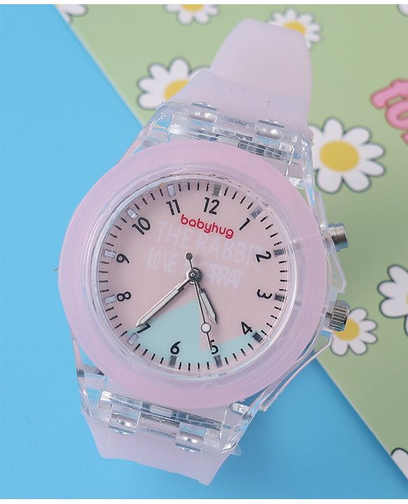Babyhug Free Size Analog Quartz Watch - Pink
