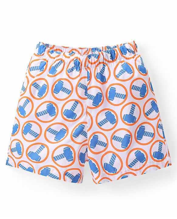 Babyhug Marvel Cotton Woven Boxers With Avengers Print Pack of 3 - Multicolor