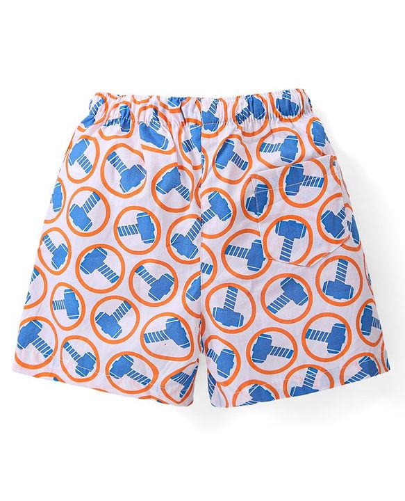 Babyhug Marvel Cotton Woven Boxers With Avengers Print Pack of 3 - Multicolor