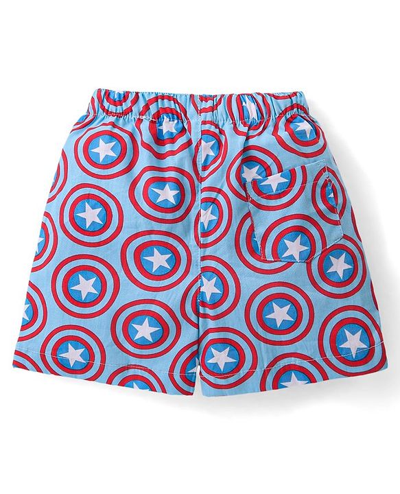 Babyhug Marvel Cotton Woven Boxers With Avengers Print Pack of 3 - Multicolor