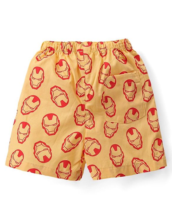 Babyhug Marvel Cotton Woven Boxers With Avengers Print Pack of 3 - Multicolor