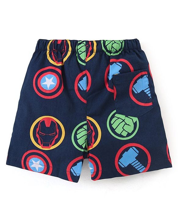 Babyhug Marvel Cotton Knit Boxers With Avengers Print Pack of 3 - Multicolor