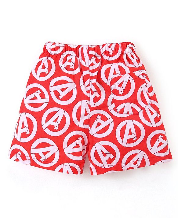 Babyhug Marvel Cotton Knit Boxers With Avengers Print Pack of 3 - Multicolor