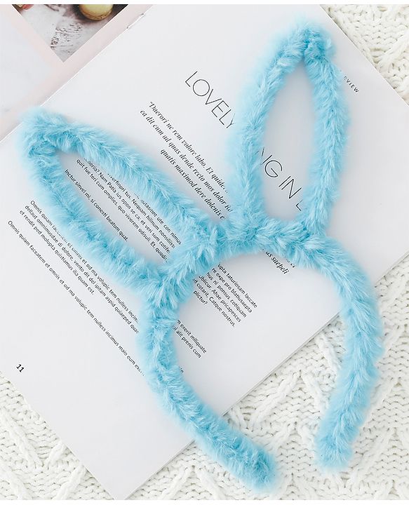 Babyhug Free Size Hair bands With Bunny Ears Applique Pack of 3 - Pink Purple & Blue