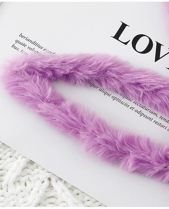 Babyhug Free Size Hair bands With Bunny Ears Applique Pack of 3 - Pink Purple & Blue