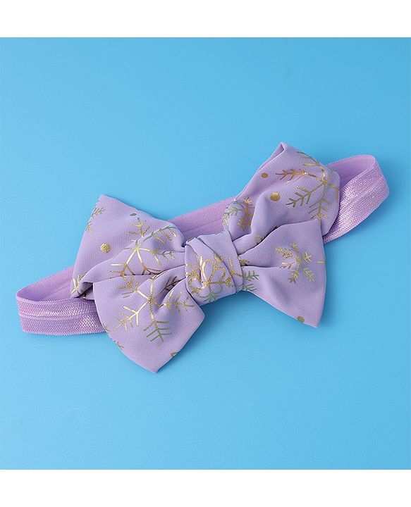 Babyhug Free Size Headbands With Bow Applique Pack of 3 - Red Pink & Purple