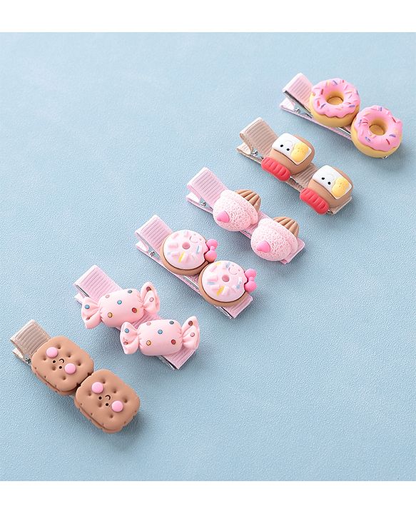 Babyhug Free Size Hair Pins & Clips Pack of 6 - Multicolor