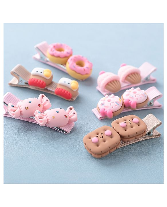 Babyhug Free Size Hair Pins & Clips Pack of 6 - Multicolor