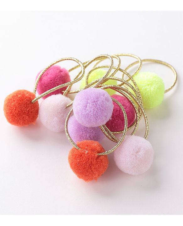 Babyhug Free Size Rubber Bands Set Pack of 10 -Multicolor