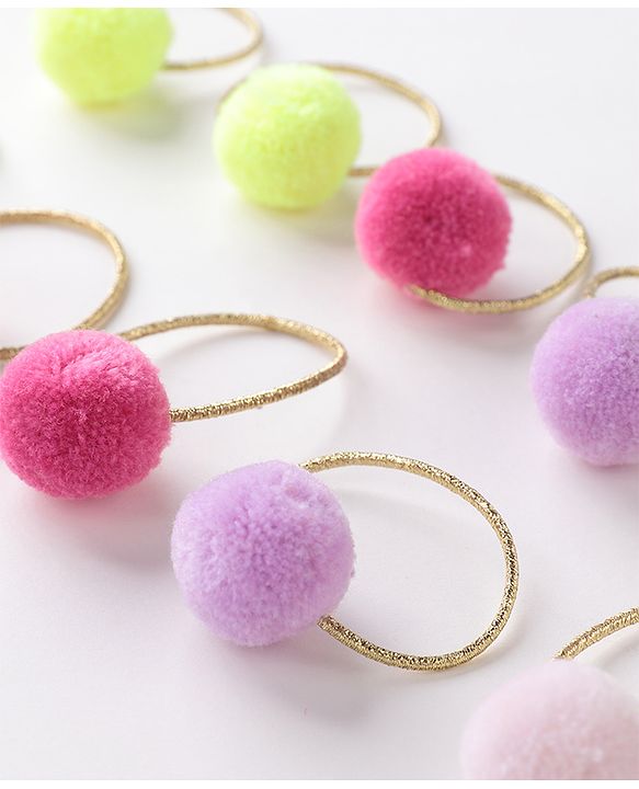 Babyhug Free Size Rubber Bands Set Pack of 10 -Multicolor