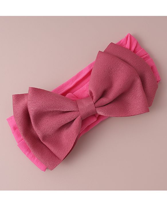 Babyhug Free Size Headbands With Bow Applique Pack of 3 - Red White & Blue