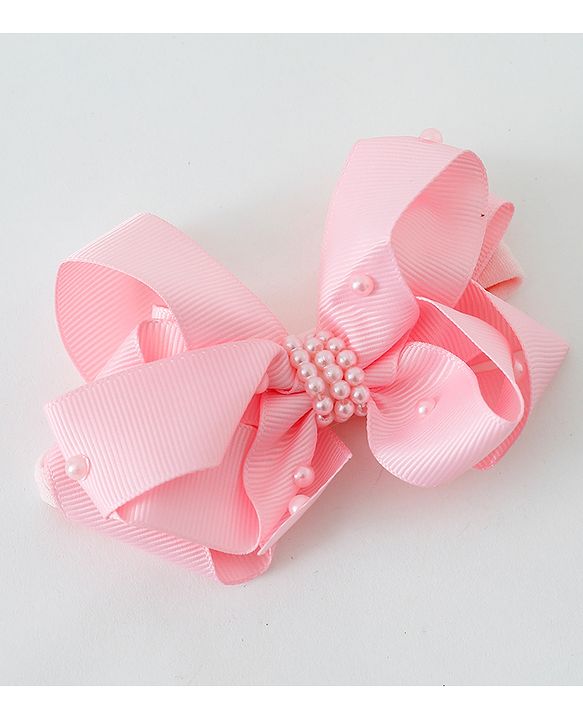 Babyhug Bow Applique Headbands Pack of 3 - Pink White & Sky Blue