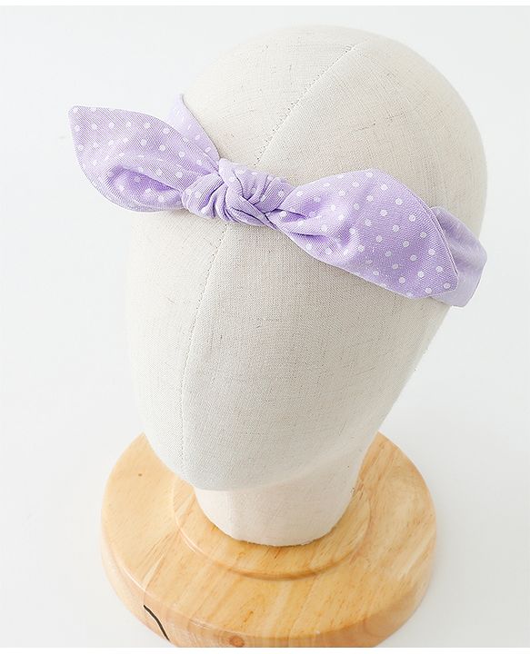 Babyhug Free Size Headbands With Bow Applique Pack of 3 - Pink Purple & Yellow