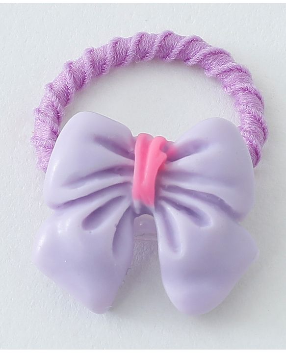 Babyhug Free Size Rubber Bands Set with Bow Applique Pack of 20 - Multicolor