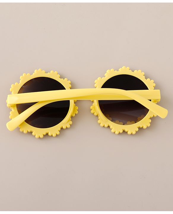 Babyhug Free Size Headbands With Bow Applique & Sunglasses  - Yellow