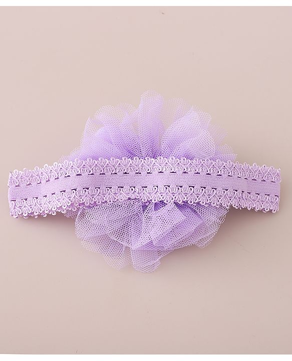 Babyhug Free Size Headbands With Bow Applique Pack of 3 - Pink Purple & Yellow