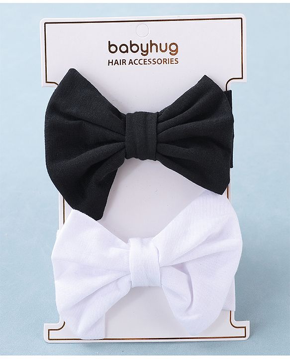 Babyhug Free Size Headbands With Bow Applique Pack of 2 - Multicolour