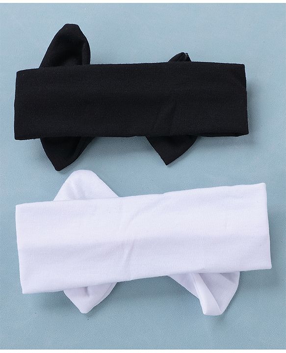 Babyhug Free Size Headbands With Bow Applique Pack of 2 - Multicolour