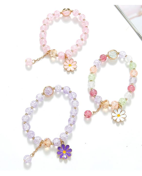 Babyhug Free Size Bracelets With Charms Pack of 3 - Multicolor