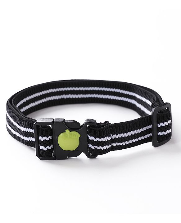 Babyhug Apple Patch Belt Stripe - Black