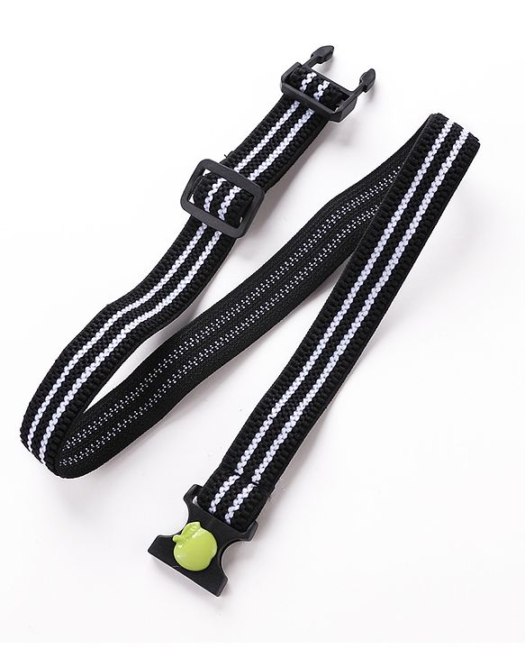Babyhug Apple Patch Belt Stripe - Black