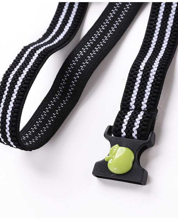 Babyhug Apple Patch Belt Stripe - Black