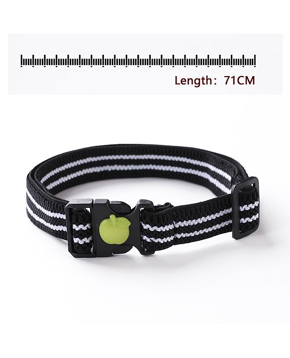 Babyhug Apple Patch Belt Stripe - Black