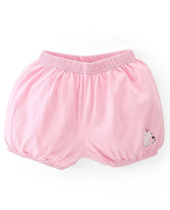 Babyhug 100% Cotton Bloomer Polka Dot Print Pack of 3 -Pink