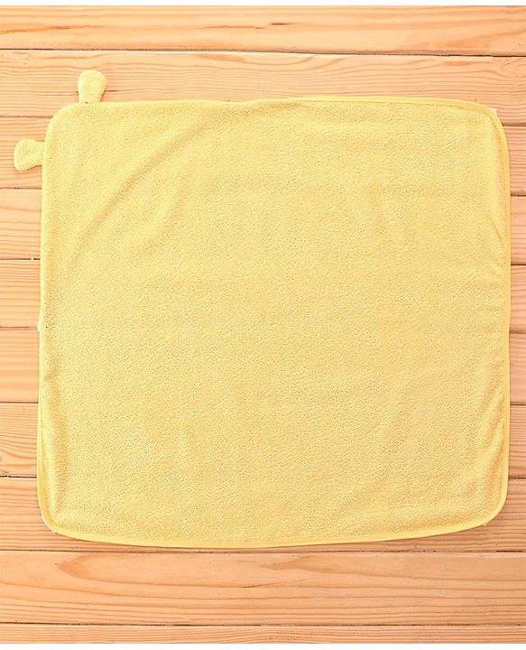 Babyhug Disney Cotton Towel With Winnie the Pooh Hood L 74 x B 74 cm - Yellow