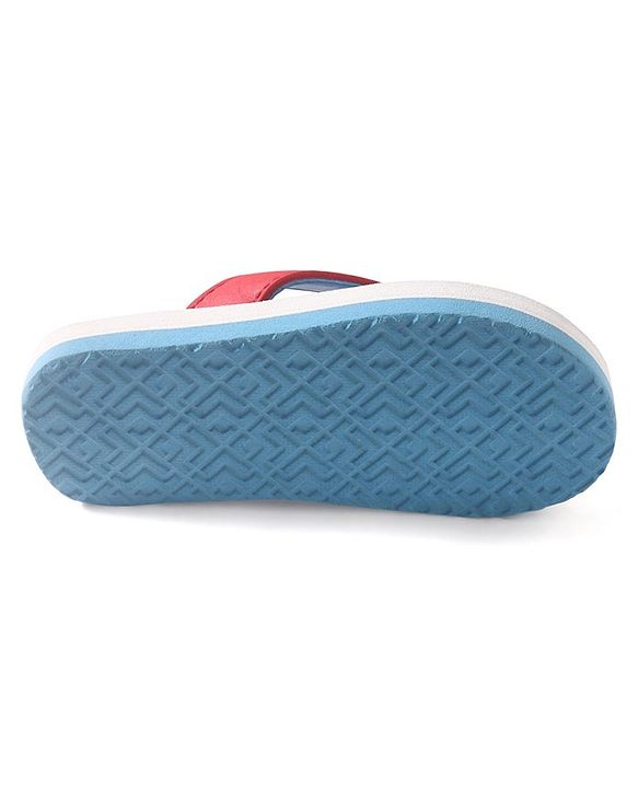 Pine Kids Marvel Slip On Flip Flops With Captain America Design - Red