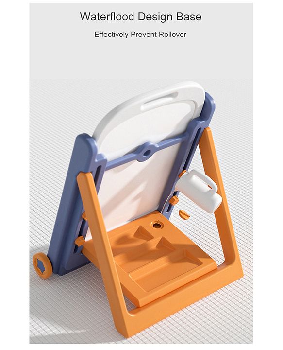 Multifunctional Block Drawing Table  Multicolor| Foldable Easel Board| Anti-glare Nanometer Coating| Comfortable Chair| With Wheels & Storage| Adjustable Height| Easy to Wipe