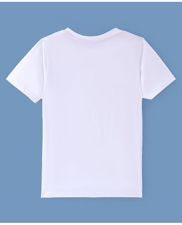 Pine Kids Disney  Half Sleeve T-Shirt with Mickey Mouse Graphics - White