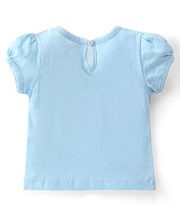 Babyhug Disney Cotton Knit Half Sleeves Top with Minnie Mouse Print Pack of 3 - Multicolor