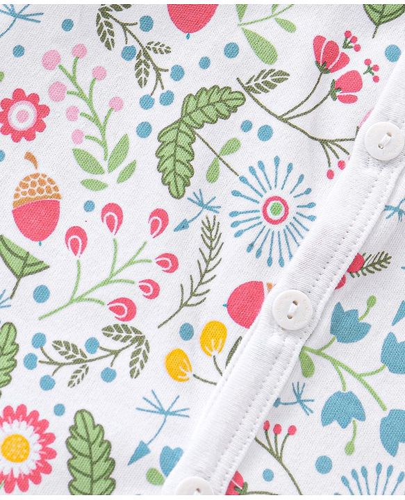 Babyhug 100% Cotton Front Open Vest - Pack of 3
