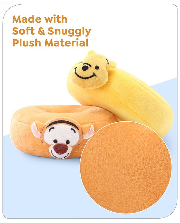 Babyhug 5 Pcs Disney Mickey And Friends Plush Stacking Ring Toy| 4 Rings and 1 Base Soft Stacking Toy| STEM Montessori Learning Toy for 1 - 3 Years Kids| Boost Motor Skills Creativity & Hand Eye Co-ordination| BIS Certified