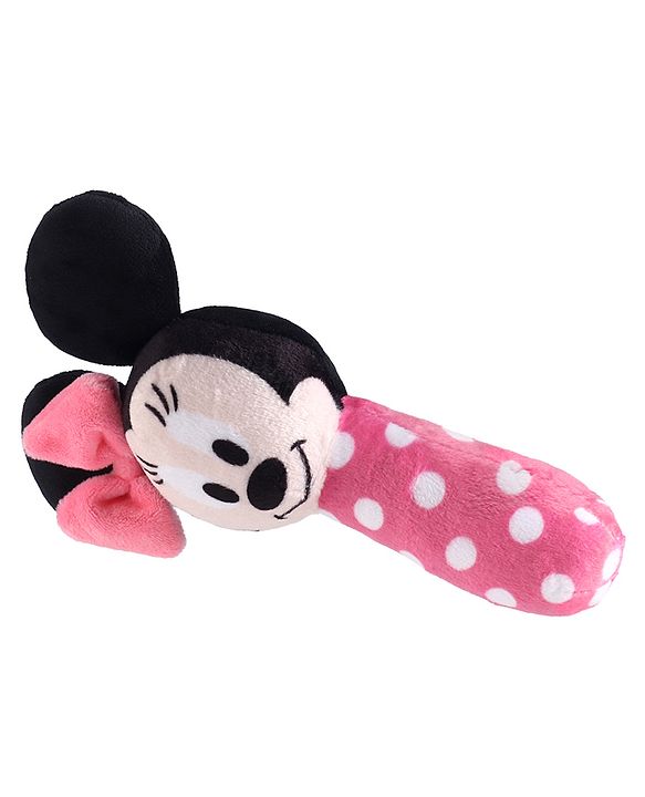 Babyhug Disney Soft Minnie Mouse Squeaker Baby Rattle - Pink